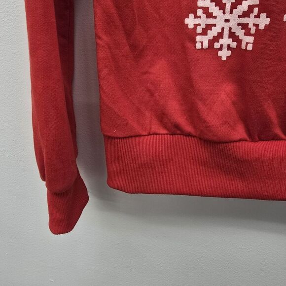 Merry Christmas B*these! Red Sweater Size Medium (A42) - Picture 4 of 6